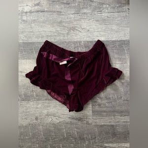 Victoria's Secret Velvet Pajama Short
